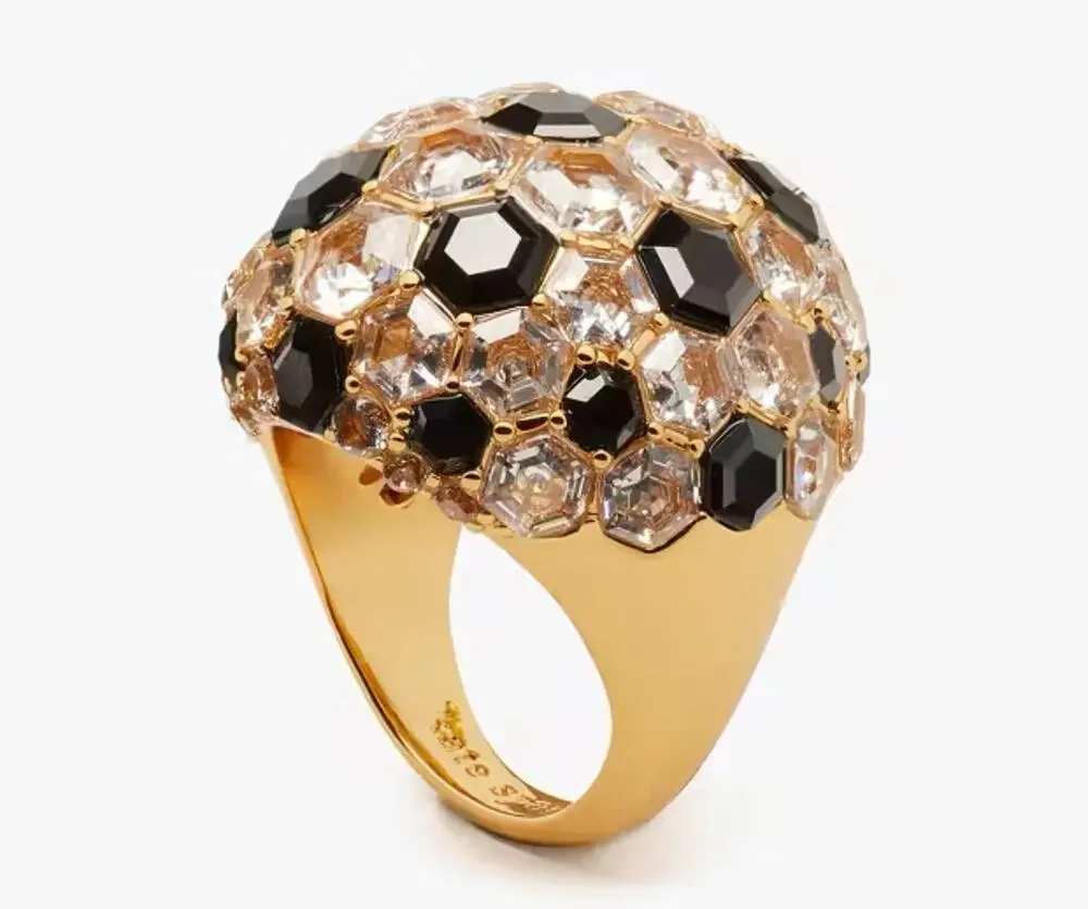 Kate Spade On The Ball Cocktail Ring Size 6 Soccer Ball